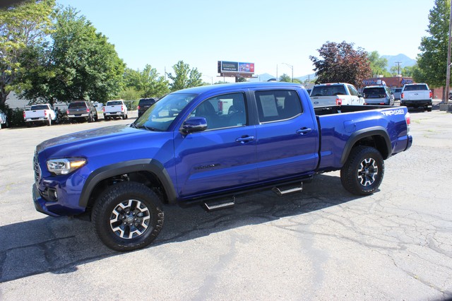 Blue 2022 Toyota Tacoma TRD Sport Double Cab LB 4WD Pickup Truck Four-Wheel Drive Automatic