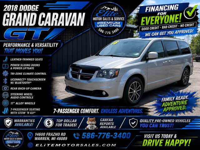 2018 DODGE GRAND CARAVAN GT (US), GT FWD (Can)
